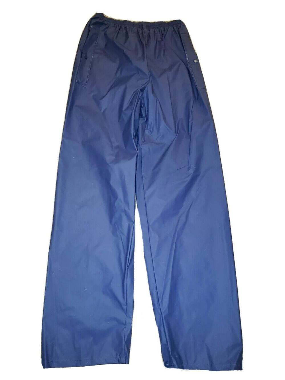 Men's Bass Pro Outdoor Polyvinyl Chloride Pants Blue Small Reg Camping Rain